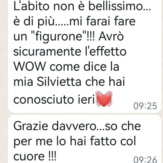 Testimonial abito miele Testimonial abito miele