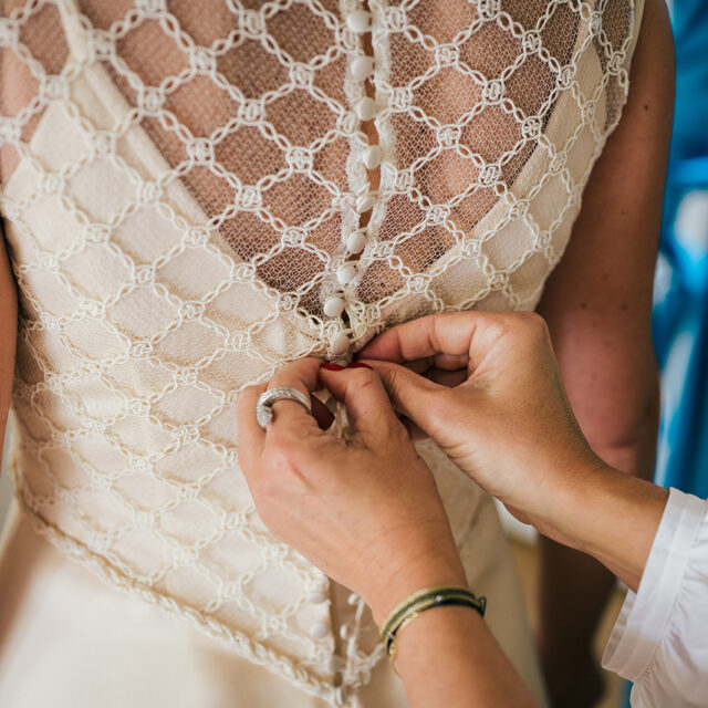 Abito da sposa con pizzo